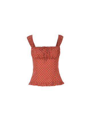 Crimson Dot Top