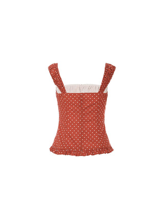 Crimson Dot Top