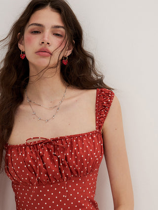 Crimson Dot Top