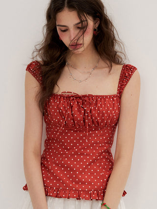 Crimson Dot Top