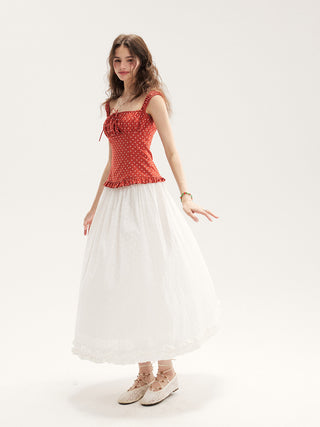 Crimson Dot Top