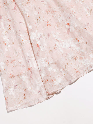 Cross Floral Long Dress