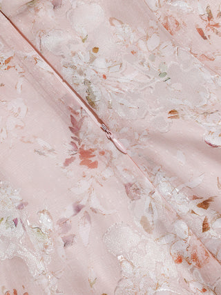 Cross Floral Long Dress