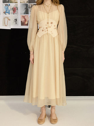D’Elia Chiffon Maxi Dress