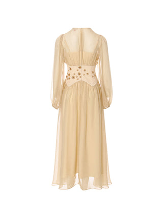D’Elia Chiffon Maxi Dress