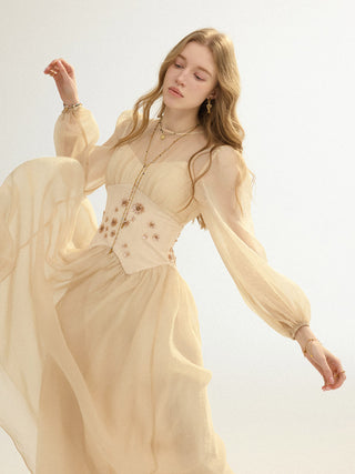 D’Elia Chiffon Maxi Dress