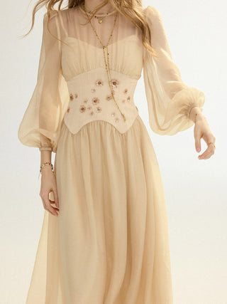 D’Elia Chiffon Maxi Dress