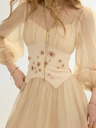 D’Elia Chiffon Maxi Dress
