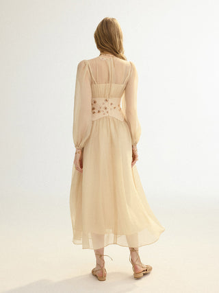 D’Elia Chiffon Maxi Dress