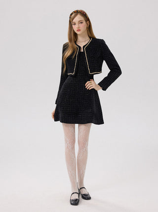 Dazzling Tweed Mini Dress
