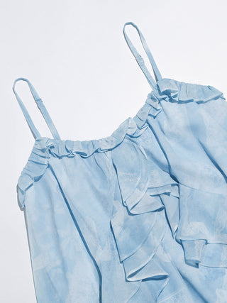 Dear Blue Ruffle Mini Dress