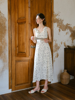 Delmar V neck Long Dress
