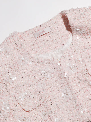 Dewy Rose Tweed Set