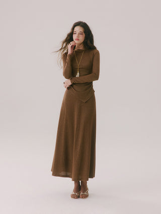 Dorvelle Glitter Maxi Skirt