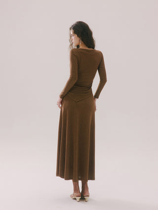 Dorvelle Glitter Maxi Skirt