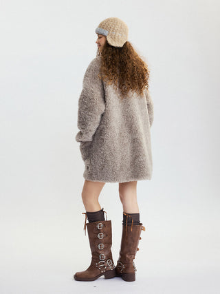 Dusty Wool Harf Coat