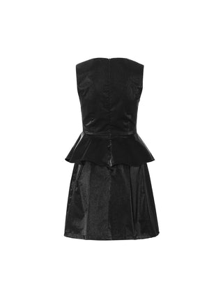 Ebony Peplum Mini Dress