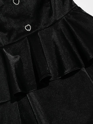 Ebony Peplum Mini Dress