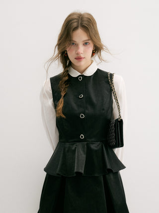 Ebony Peplum Mini Dress