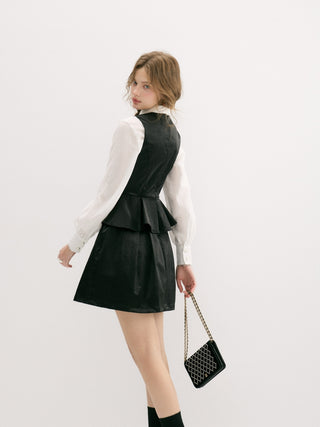 Ebony Peplum Mini Dress
