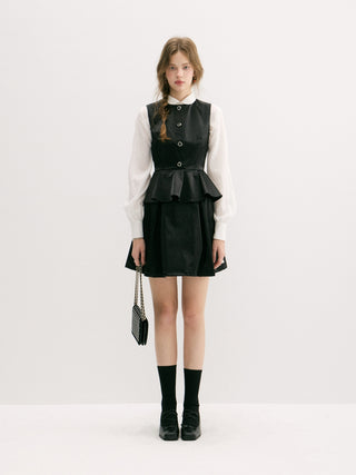 Ebony Peplum Mini Dress