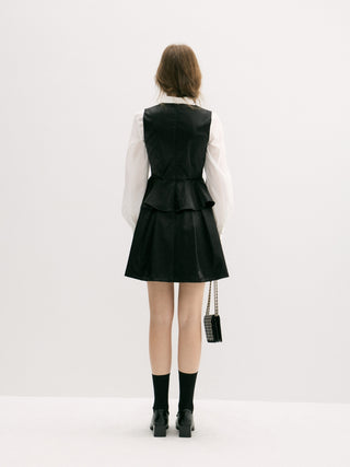 Ebony Peplum Mini Dress