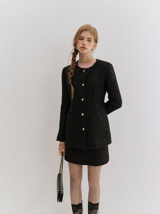 Eclat Tweed Mini Skirt