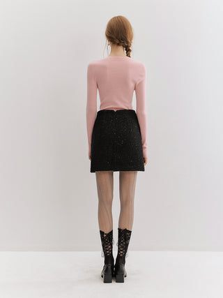 Eclat Tweed Mini Skirt