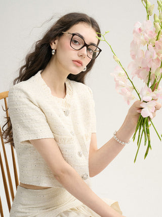 Ecru Tweed Jacket