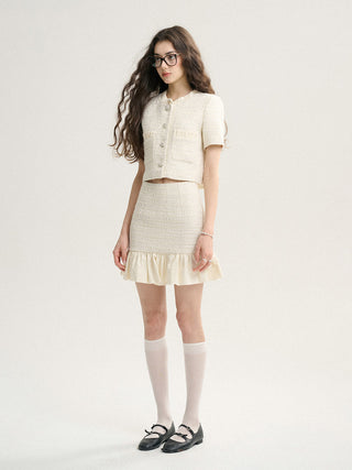 Ecru Tweed Jacket