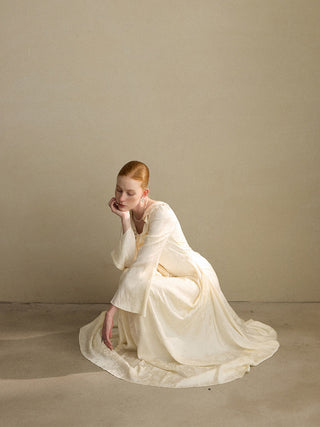 Edelweiss Jacquard Long Dress