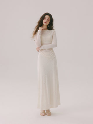 Elienne Beaded Maxi Skirt