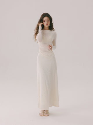 Elienne Beaded Maxi Skirt