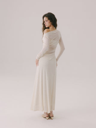 Elienne Beaded Shirring Top