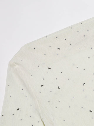 Elienne Beaded Shirring Top
