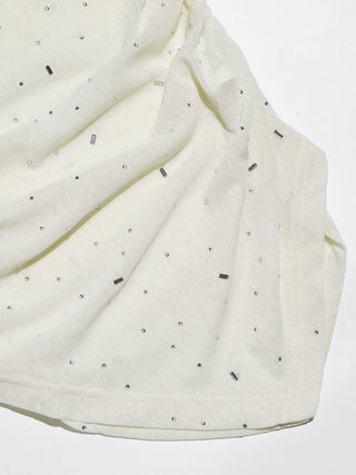 Elienne Beaded Shirring Top