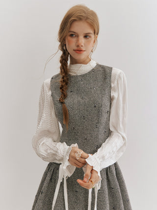 Elodie Ribbon Tie Blouse