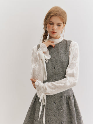 Elodie Ribbon Tie Blouse
