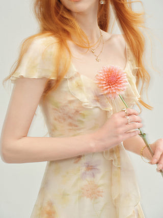 Elysia Ruffle Maxi Dress