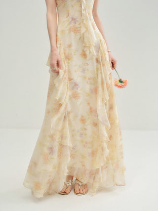 Elysia Ruffle Maxi Dress