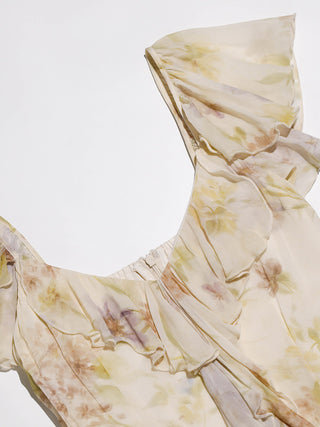 Elysia Ruffle Maxi Dress