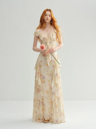 Elysia Ruffle Maxi Dress