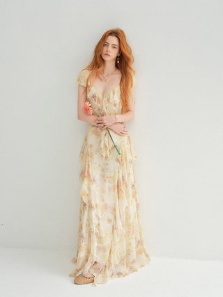 Elysia Ruffle Maxi Dress