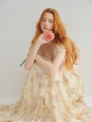 Elysia Ruffle Maxi Dress