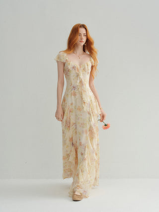 Elysia Ruffle Maxi Dress