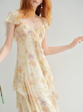 Elysia Ruffle Maxi Dress
