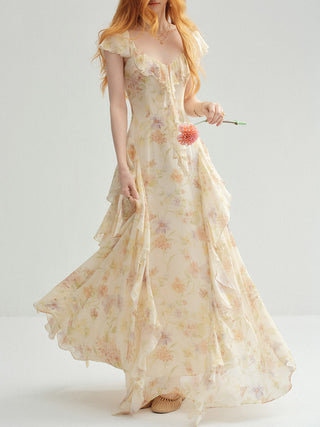 Elysia Ruffle Maxi Dress