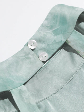 Emerald Ruffle Mini Dress