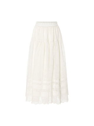 Erna Embroidery Maxi Skirt
