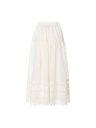 Erna Embroidery Maxi Skirt